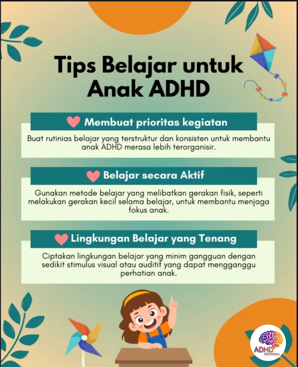 Strategi Belajar yang Cocok untuk Anak ADHD di Kabupaten Melawi